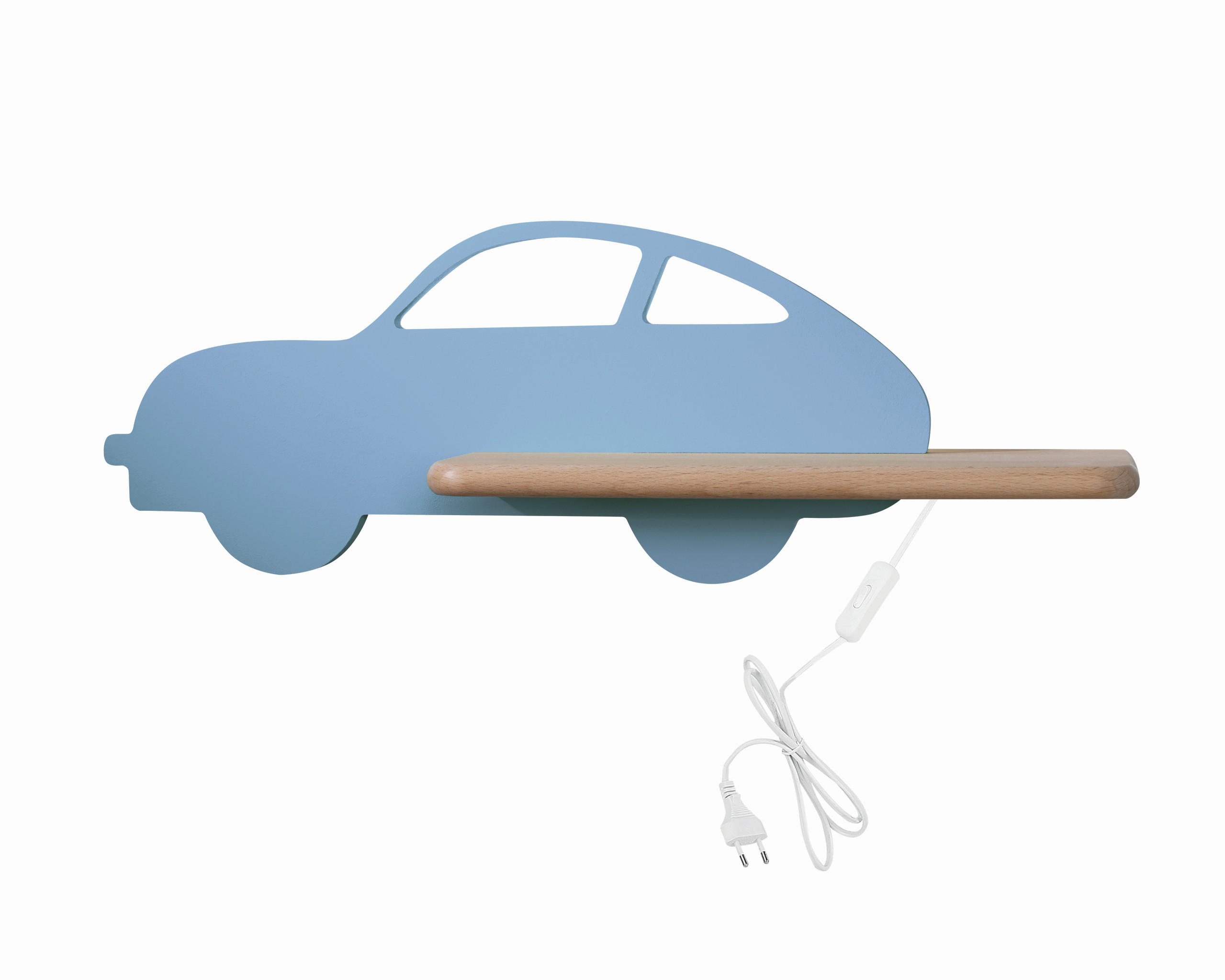 KINDERWANDLEUCHTE Car 43/12/15 cm   - Hellblau, Basics, Holz/Holzwerkstoff (43/12/15cm)