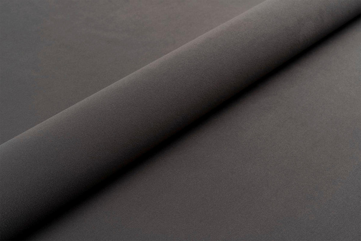 SESSEL in Samt Grau  - Goldfarben/Grau, Design, Textil/Metall (74/84/94cm) - MID.YOU