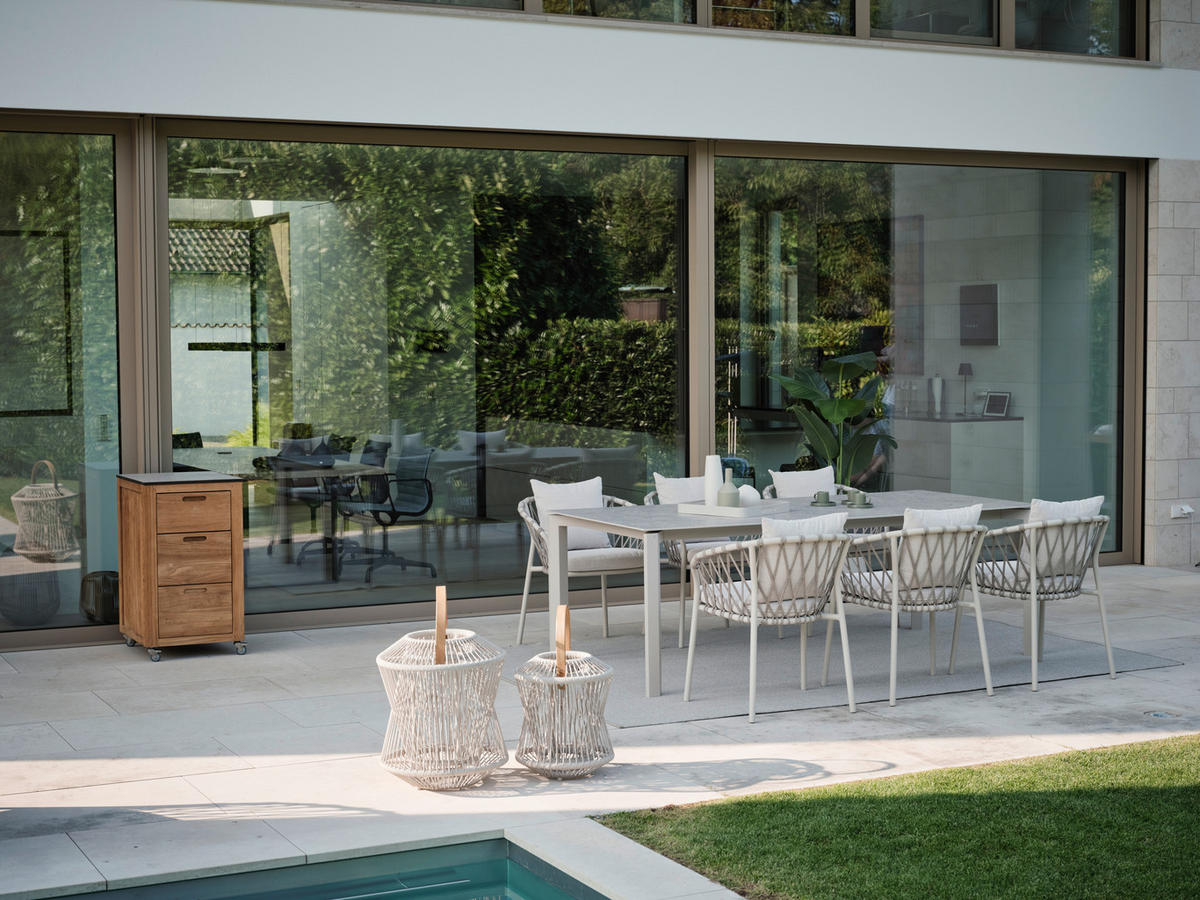 GARTENSESSEL Aluminium Greige  - Greige, Natur, Textil/Metall (69/79/62cm) - Stern