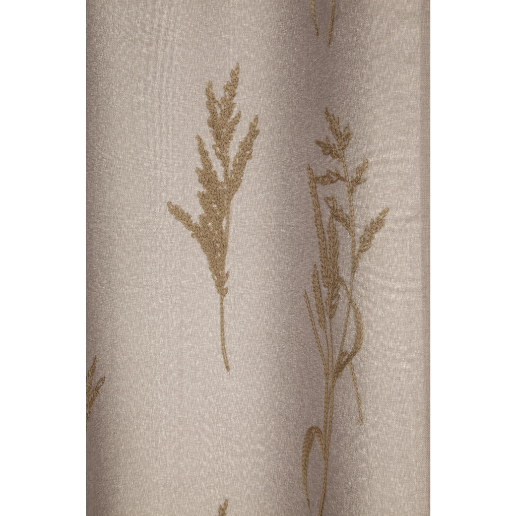 Thumbnail - Schlaufenschal, Beige, Textil, Blätter, 135x245 cm, Oeko-Tex® Standard 100, für Stange und Schiene geeignet, Wohntextili...