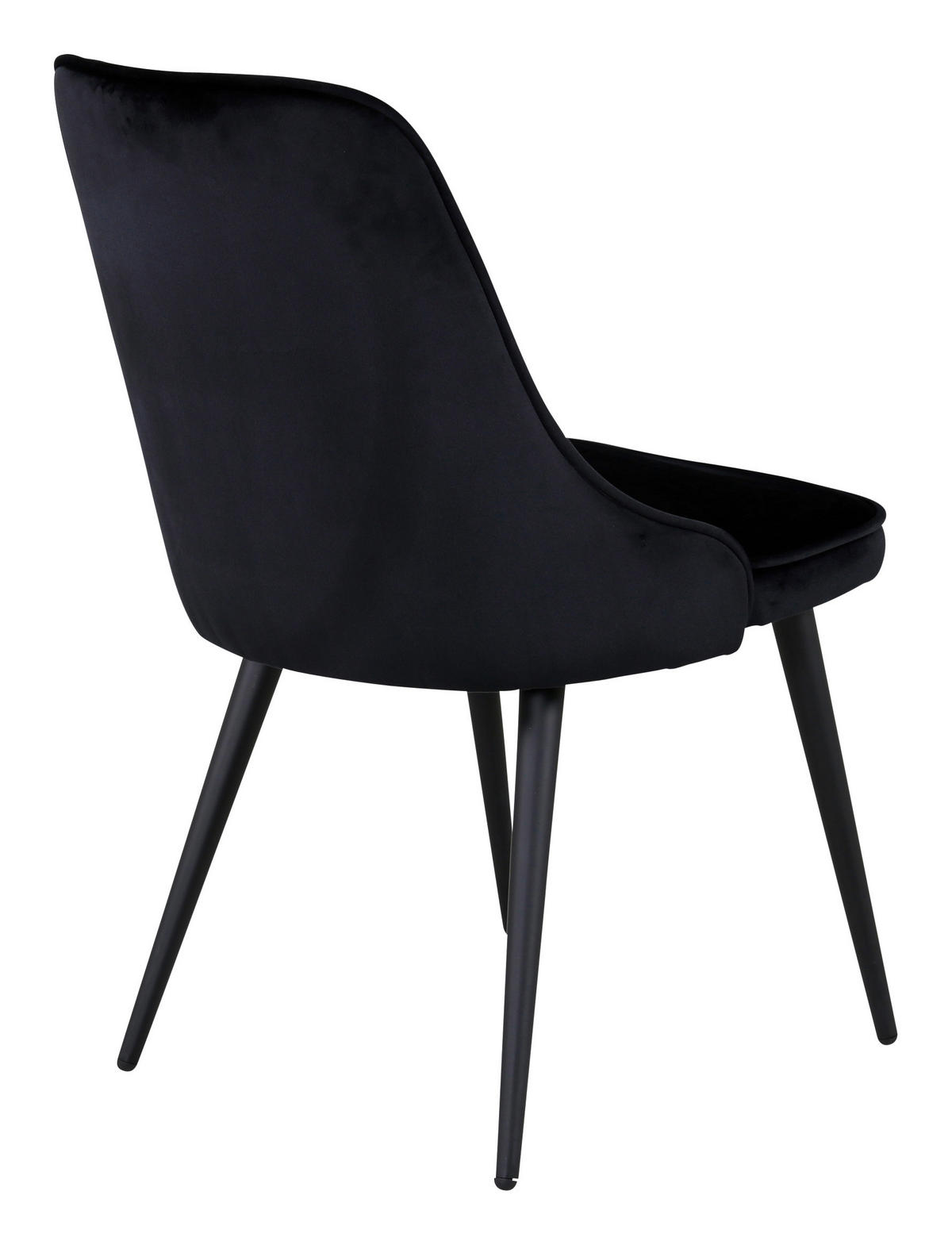 STUHL-SET 2 Stück  in Stahl Metall, Kunststoff, Textil  - Schwarz, Design, Kunststoff/Textil (50/88.5/66cm) - Livetastic