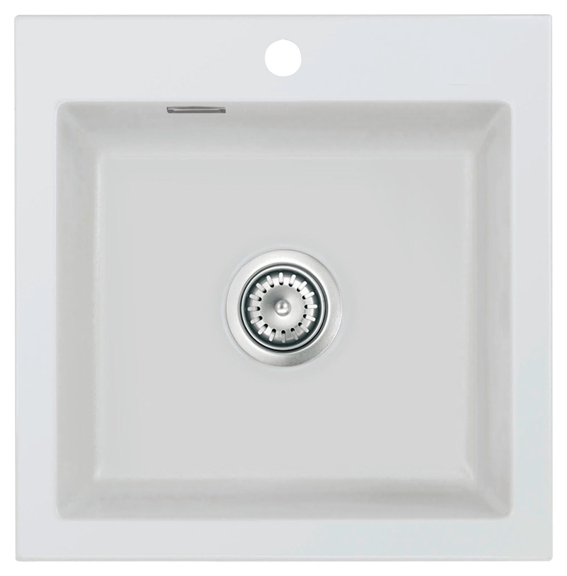 SPÜLE Mera 51 / 50010176  - Alufarben, Basics, Keramik (51/51/20cm) - Systemceram