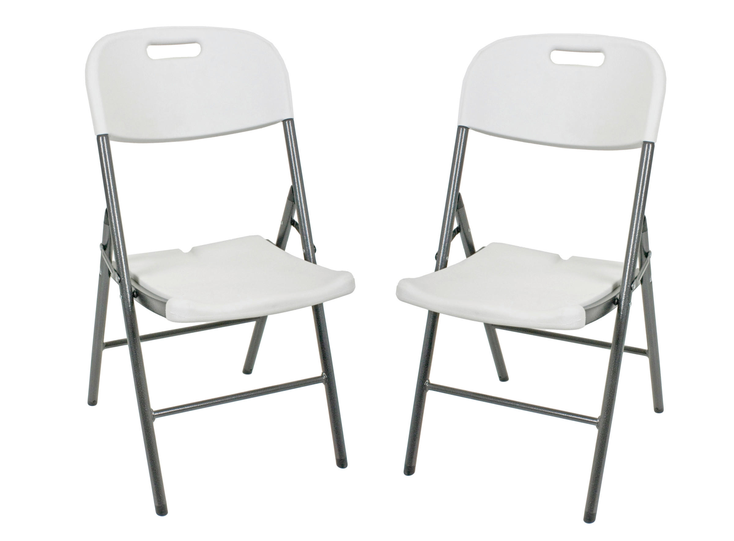 Gardenson Gartenklappstuhl Anthrazit, Weiß 46x87x54 cm