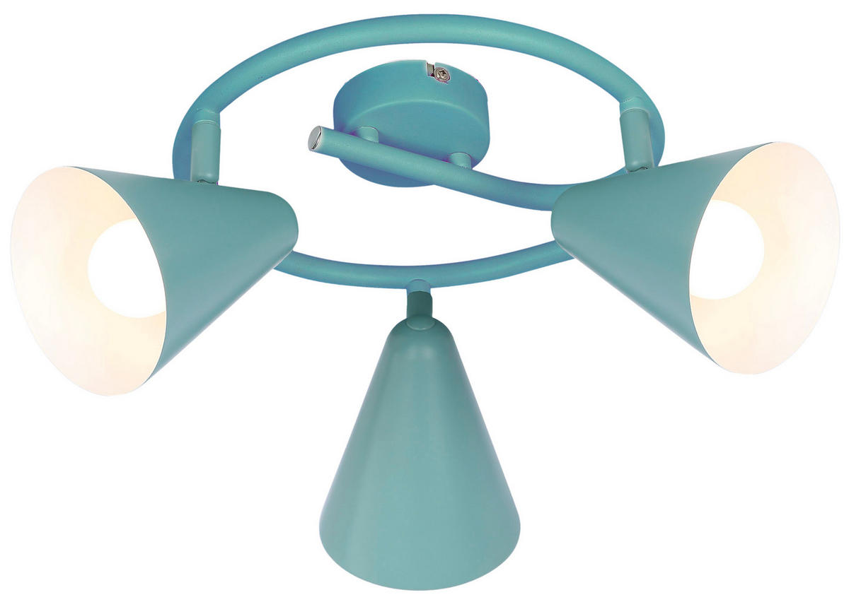DECKENSTRAHLER Amor 47/47/18 cm   - Grau, Trend, Metall (47/47/18cm)