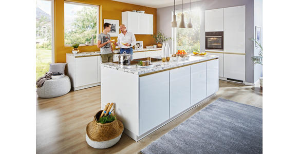 EINBAUKÜCHE   - Weiß, Design, Holzwerkstoff - Novel