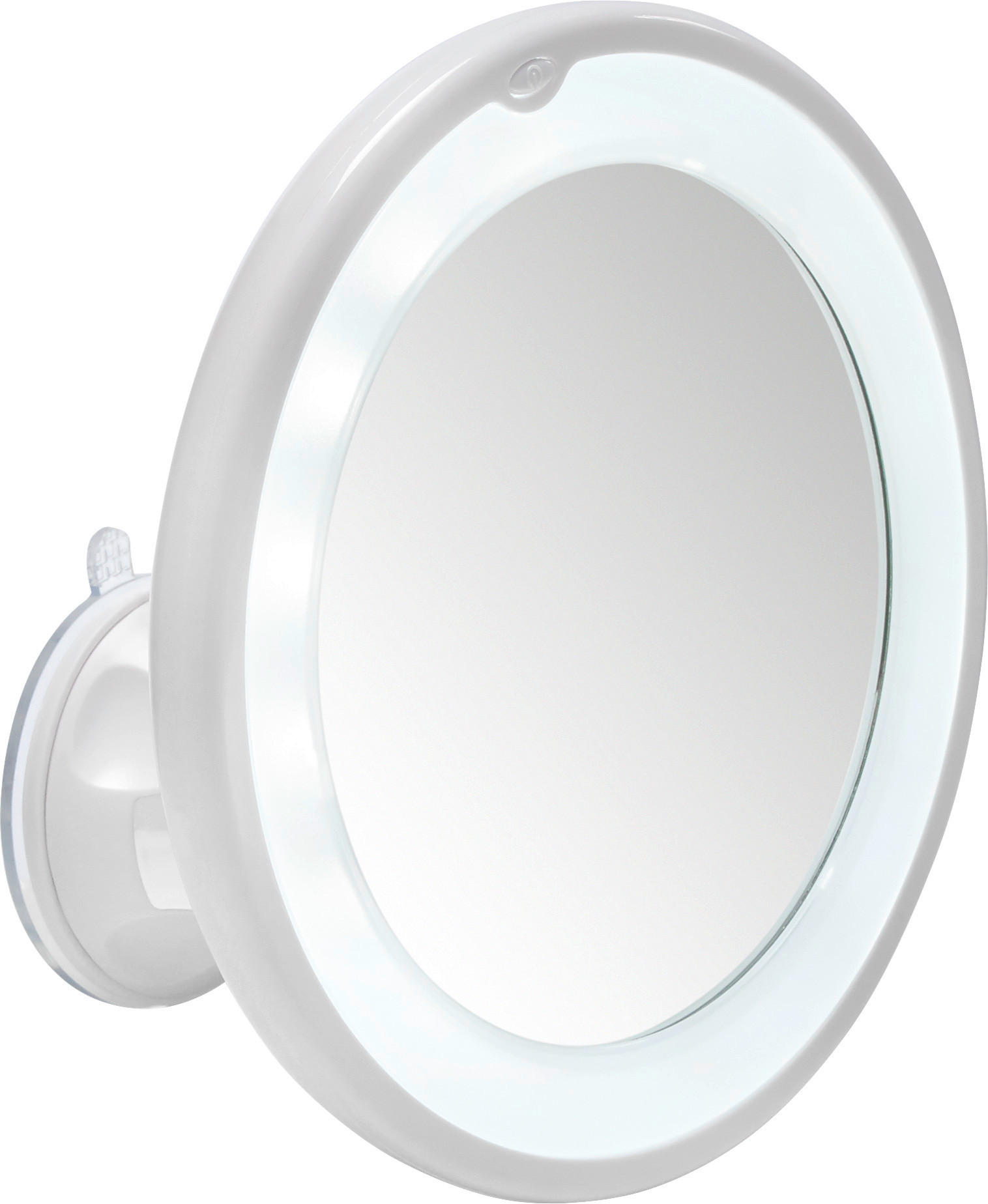 SCHMINKSPIEGEL  - Weiss, Basics, Glas/Kunststoff (17,5cm) - Kleine Wolke