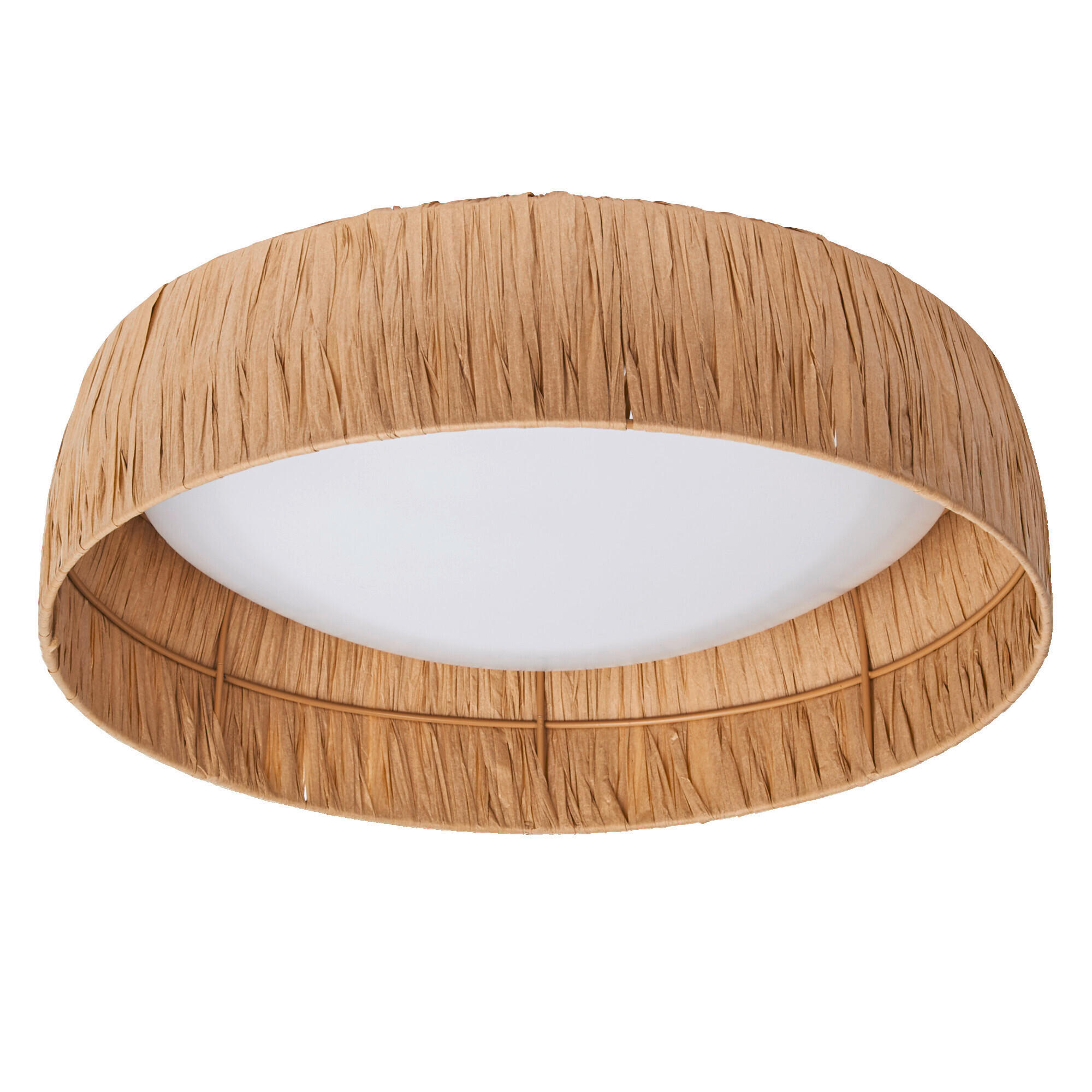 LED-DECKENLEUCHTE 40/12 cm   - Braun, Natur, Naturmaterialien/Metall (40/12cm) - Ledvance