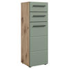 MIDISCHRANK 34/104/31 cm  - Schilfgrün/Eichefarben, Basics, Holzwerkstoff/Kunststoff (34/104/31cm) - MID.YOU