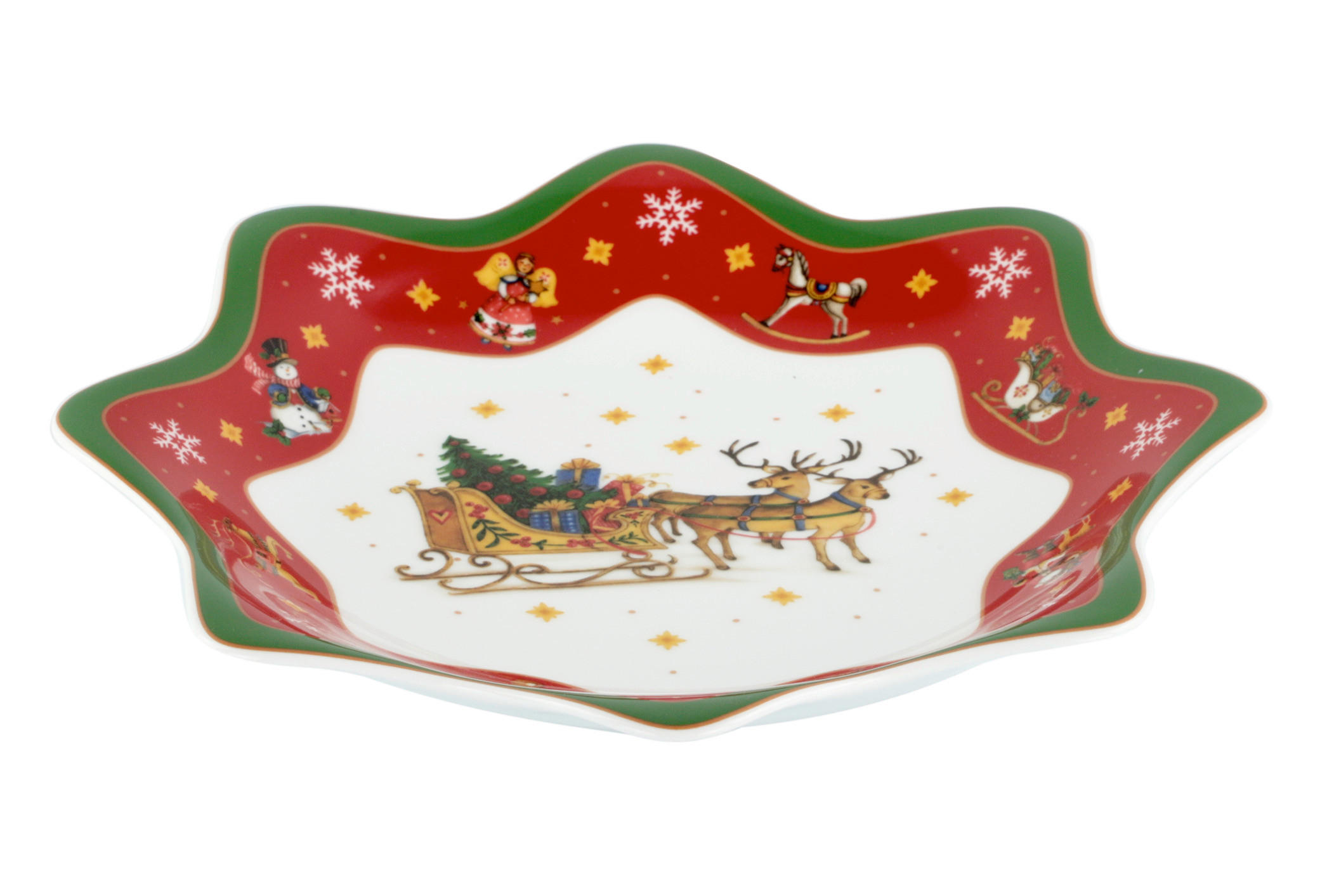 X-Mas SERVÍROVACÍ PODNOS, keramika, 25 cm