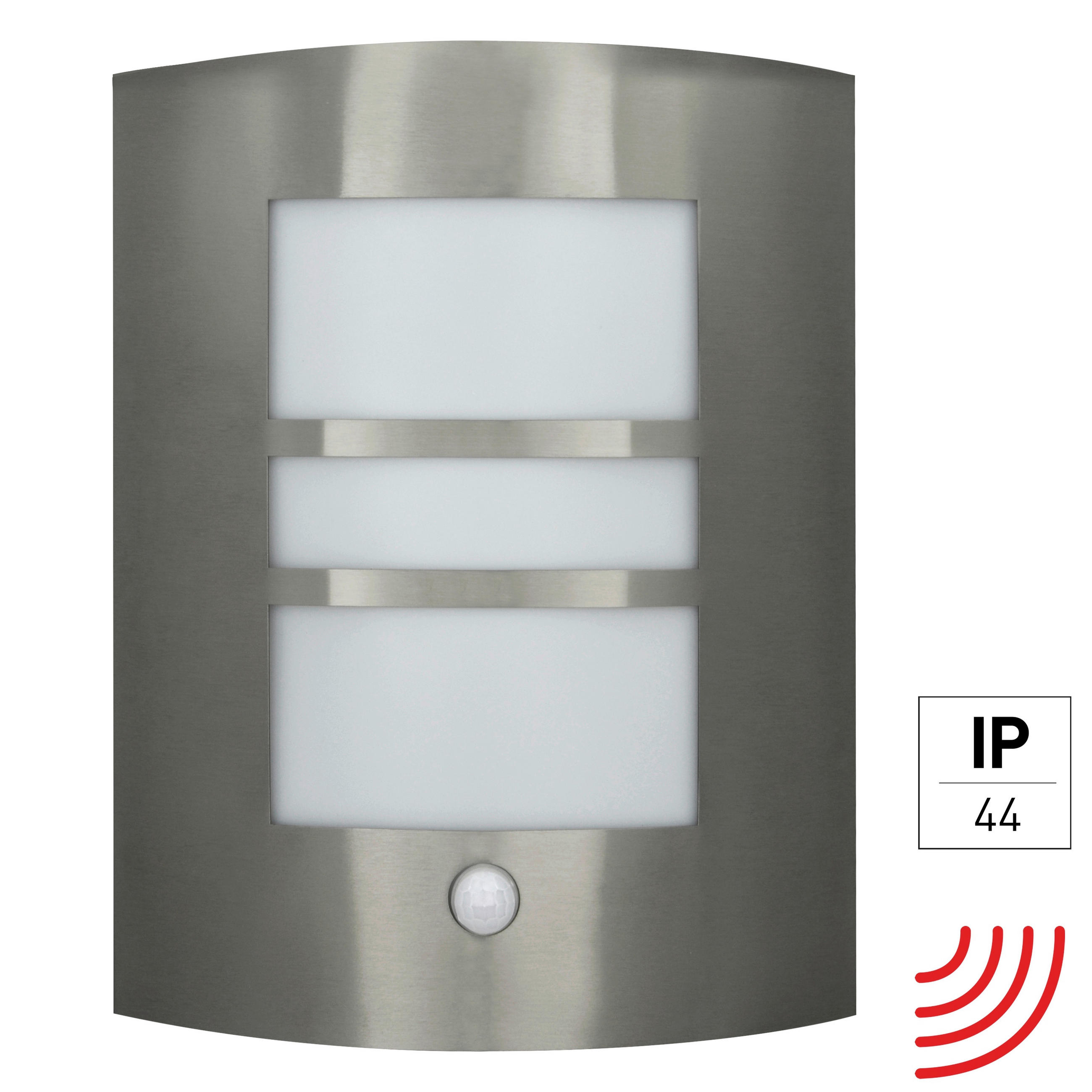 AUßENWANDLEUCHTE Polis   - Schwarz/Alufarben, KONVENTIONELL, Metall (26/23/97cm)