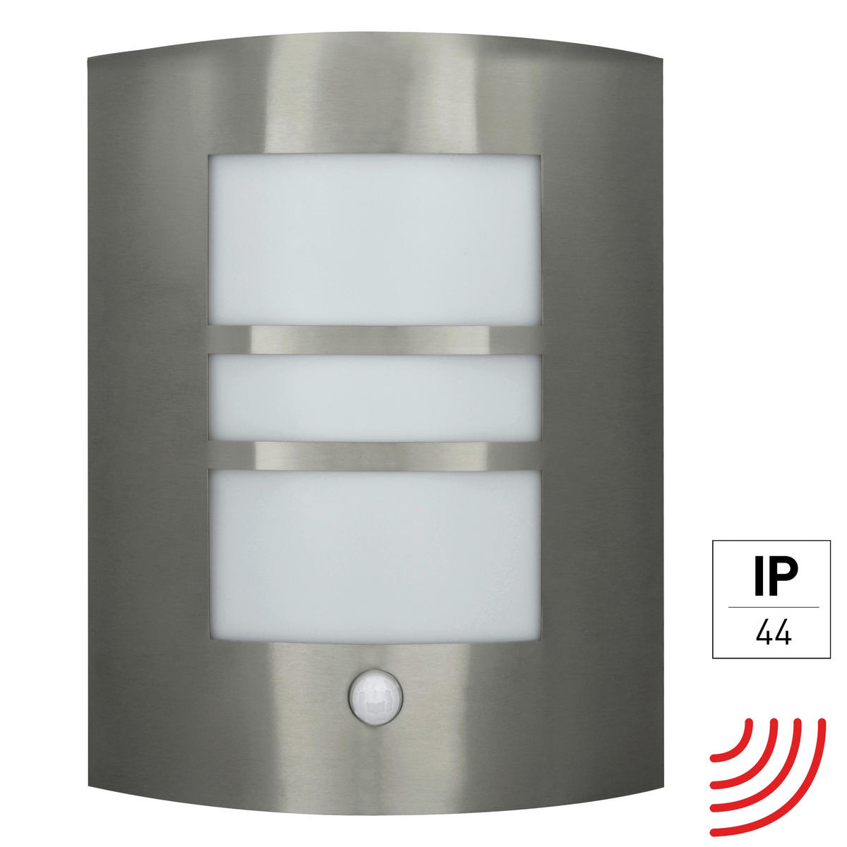 AUßENWANDLEUCHTE Polis  - Schwarz/Alufarben, KONVENTIONELL, Metall (26/23/97cm)