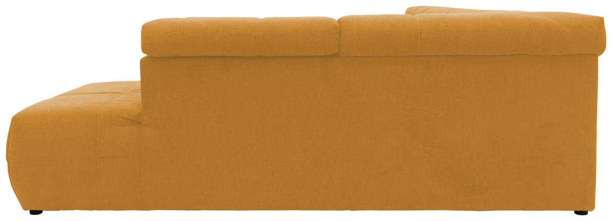 WOHNLANDSCHAFT in Mikrofaser Orange  - Schwarz/Orange, Design, Kunststoff/Textil (175/359/228cm) - MID.YOU