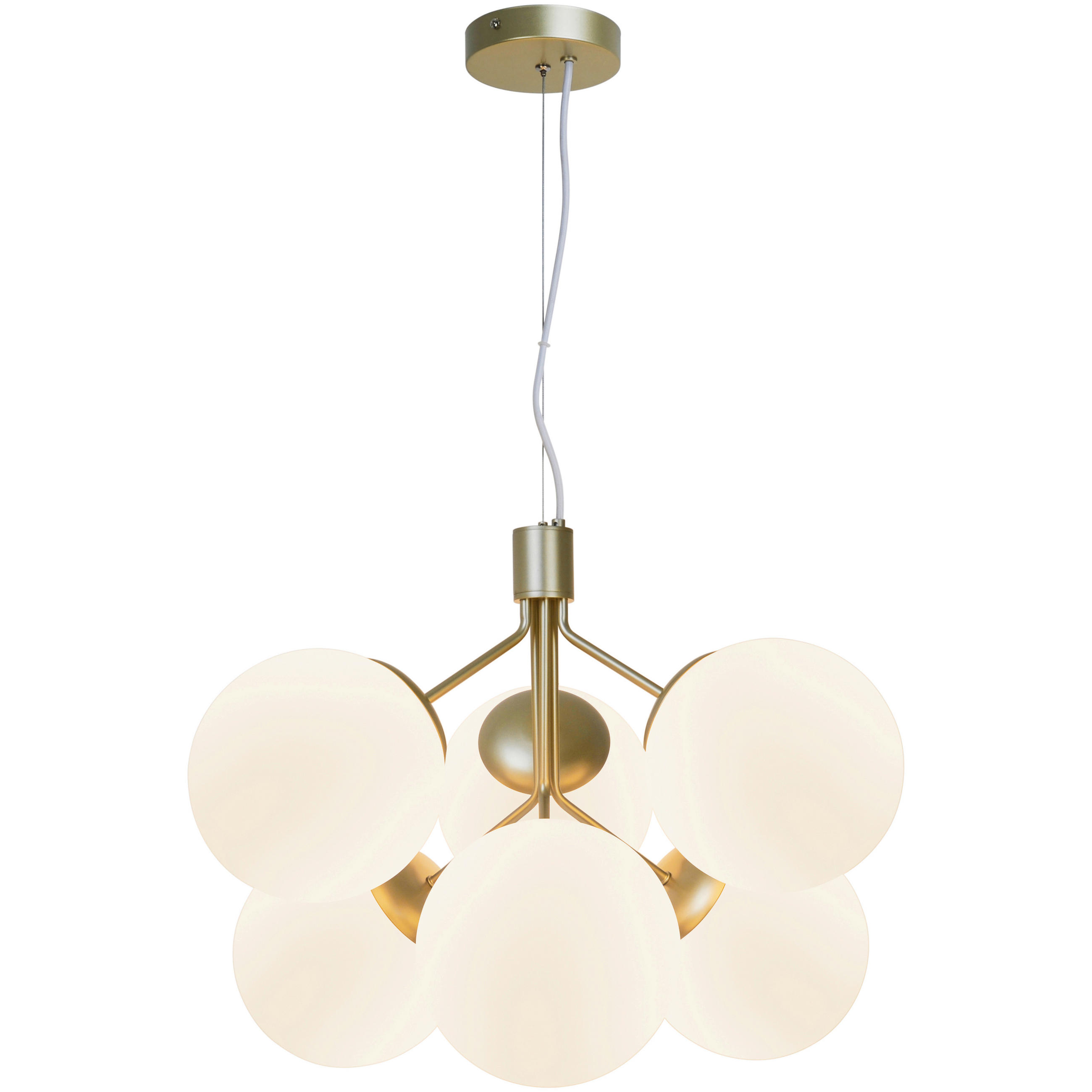 HÄNGELEUCHTE 45/62 cm  - Messingfarben, KONVENTIONELL, Glas/Metall (45/62cm) - Nordlux