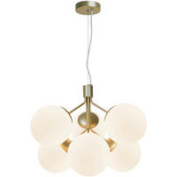 HÄNGELEUCHTE IVONA 45/62 cm   - Messingfarben, KONVENTIONELL, Glas/Metall (45/62cm) - Nordlux