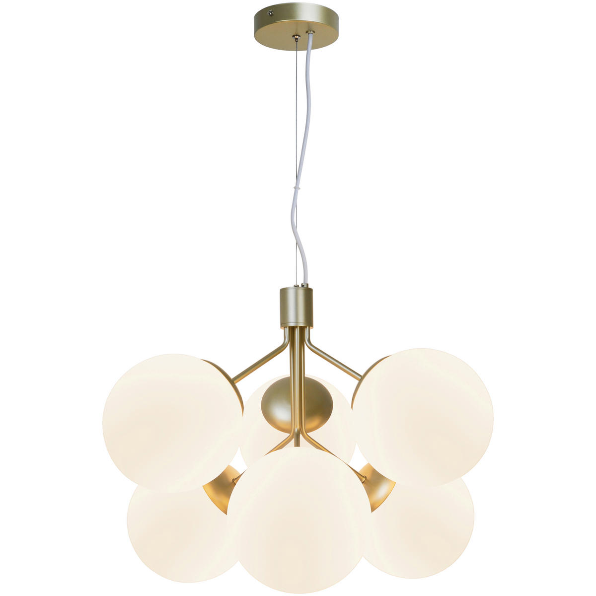 HÄNGELEUCHTE IVONA 45/62 cm   - Messingfarben, KONVENTIONELL, Glas/Metall (45/62cm) - Nordlux