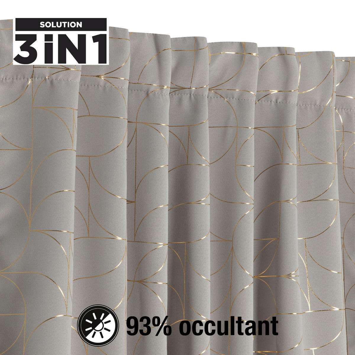 FERTIGVORHANG  Verdunkelung   135/240 cm  - Ecru, Basics, Textil (135/240cm)