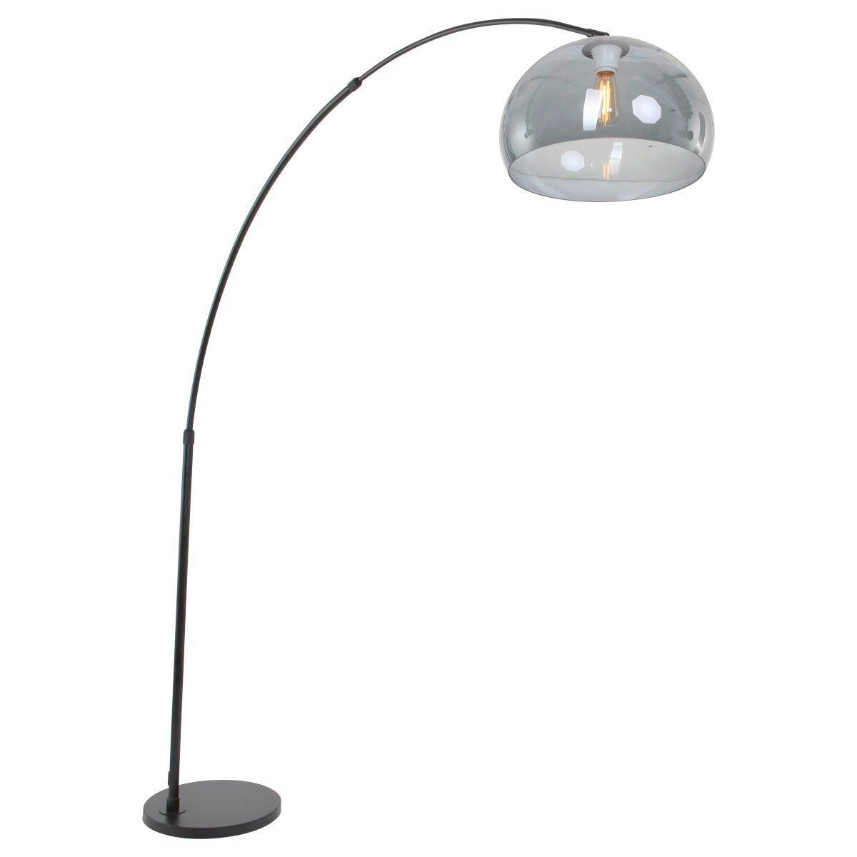 STEHLEUCHTE SPARKLED LIGHT 50/240/230 cm  - Schwarz/Grau, Trend, Kunststoff/Metall (50/240/230cm)