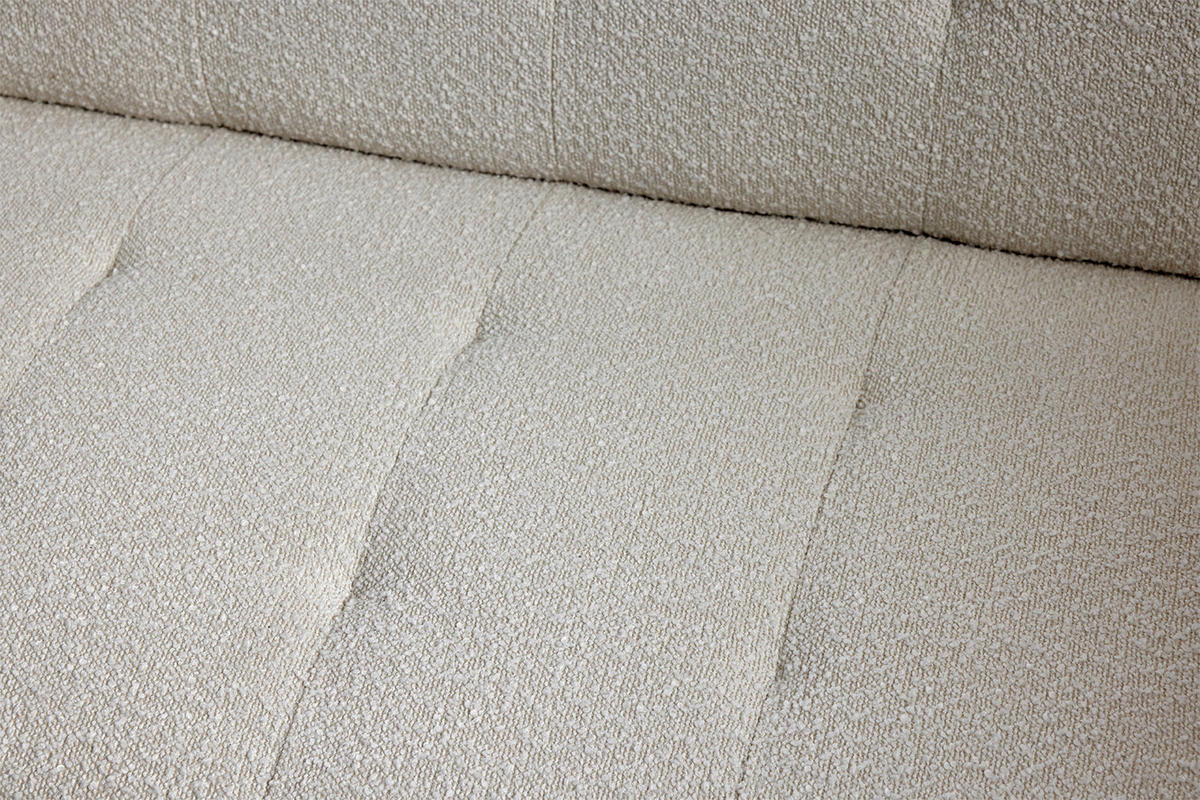 SCHLAFSOFA Bouclé Weiß  - Weiß, MODERN, Holz/Textil (213/83/153/173cm) - MID.YOU