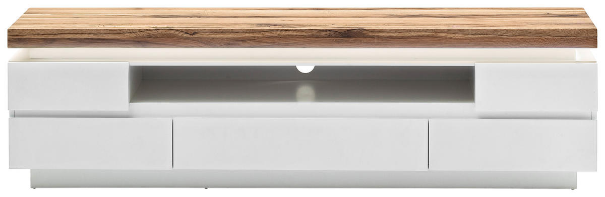LOWBOARD Romina  in 175/49/40 cm  - Eichefarben/Weiß, Design, Holz/Holzwerkstoff (175/49/40cm)