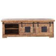 LOWBOARD in 150/50/45 cm - Schwarz/Naturfarben, LIFESTYLE, Holz/Metall (150/50/45cm) - Landscape