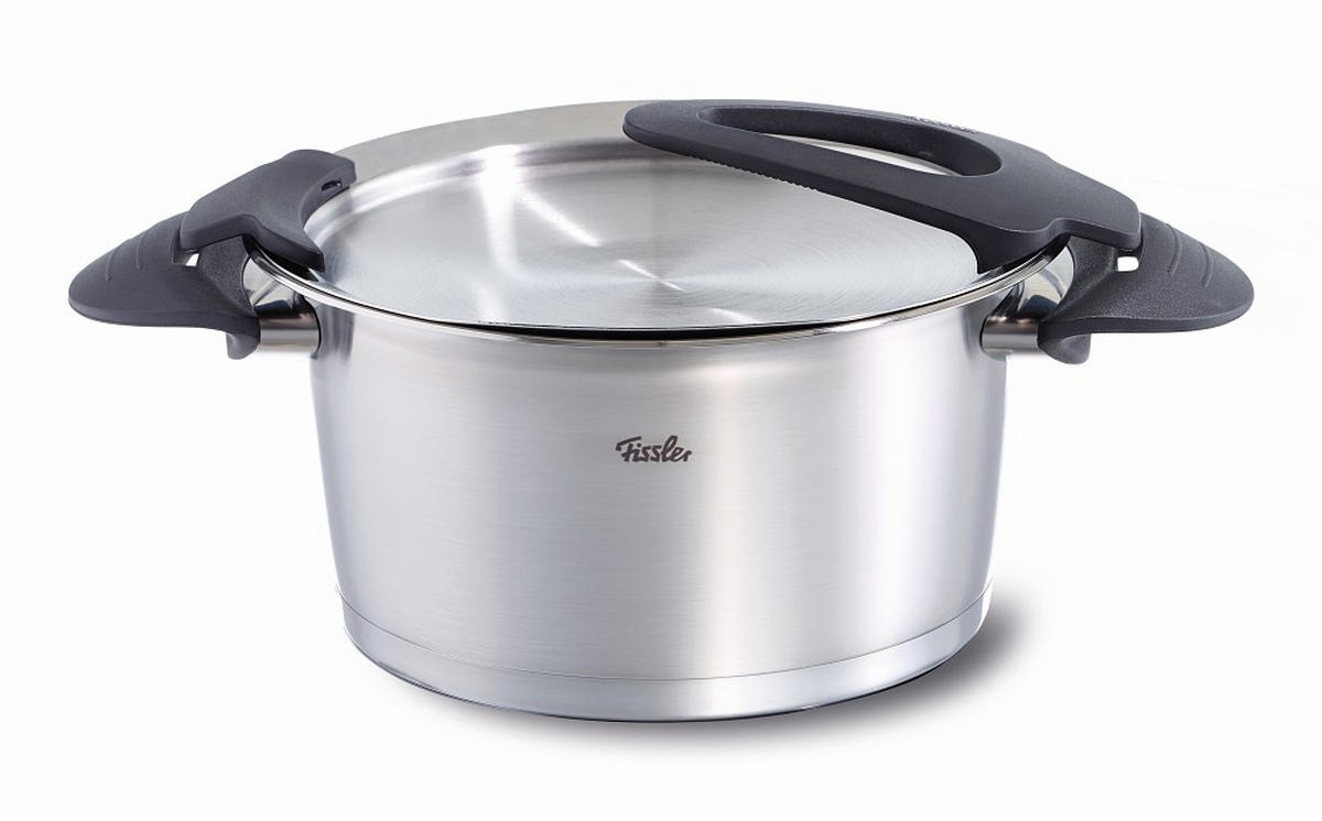 KOCHTOPFSET Intensa 5-teilig  - Silberfarben, Basics, Metall - Fissler