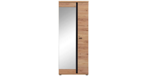 GARDEROBENSCHRANK 80/203/40 cm  - Eichefarben/Eschefarben, Natur, Holz/Holzwerkstoff (80/203/40cm) - Linea Natura