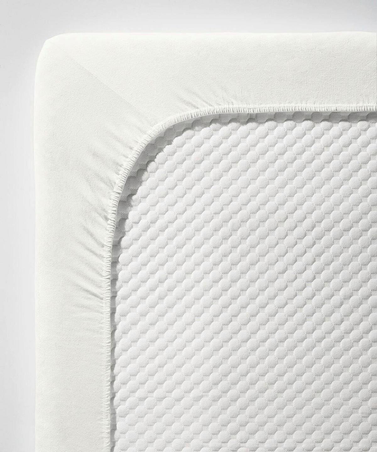 TOPPER-FIXLEINTUCH - Ecru, Basics, Textil (90-100/200-210cm) - Fleuresse