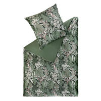 WENDEBETTWÄSCHE SW-Toucan grün Satin 140/200 cm  - Salbeigrün/Hellgrün, Basics, Textil (140/200cm) - Schöner Wohnen