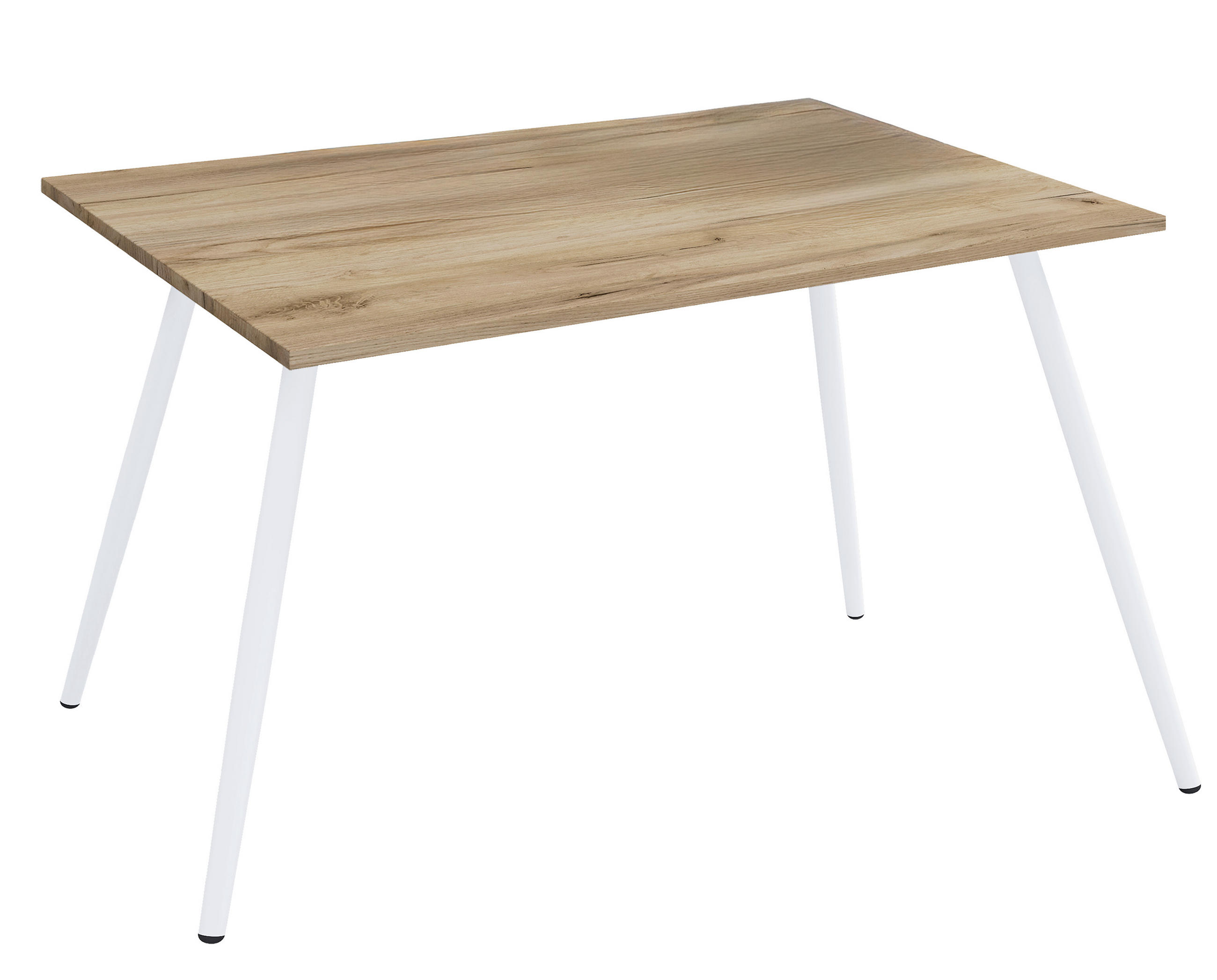 SCHREIBTISCH 110/50/70 cm  in Weiss, Honigeiche  - Honigeiche/Weiss, Modern, Holzwerkstoff/Metall (110/50/70cm) - MID.YOU