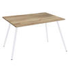 SCHREIBTISCH 80/50/70 cm  in Weiß, Honigeiche  - Honigeiche/Weiß, MODERN, Holzwerkstoff/Metall (80/50/70cm) - MID.YOU