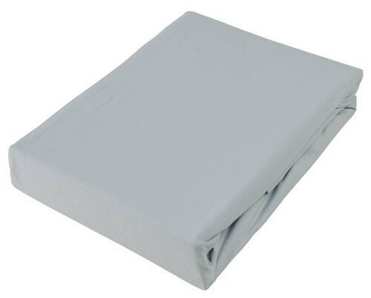 BOXSPRING-SPANNLEINTUCH 90/220 cm Jersey  - Silberfarben, KONVENTIONELL, Textil (90/220cm) - Novel