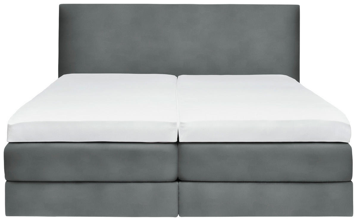 BOXSPRINGBETT 160/200 cm  in Anthrazit  - Anthrazit, Konventionell, Holz/Textil (160/200cm) - Dieter Knoll