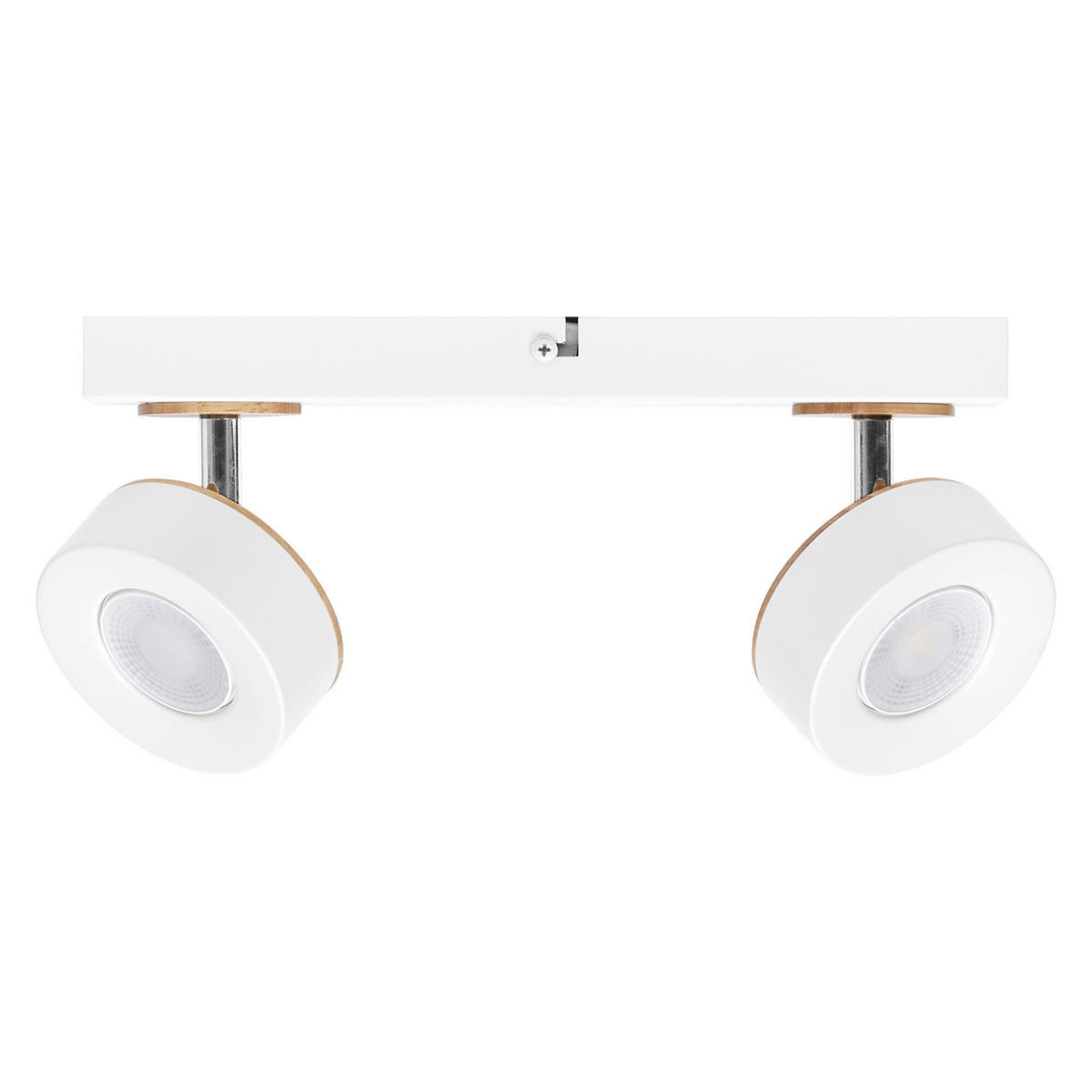 LED-STRAHLER 29,8/9/10,8 cm   - Weiß, Design, Holz/Kunststoff (29,8/9/10,8cm) - Osram