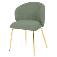 STOL, les, kovina, tekstil zelena  - črna/zelena, Moderno, kovina/tekstil (56/78/58cm) - Carryhome