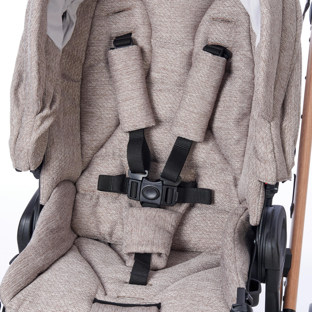 KINDERWAGENSET Beauty Plus Vegie  - Beige/Naturfarben, Trend, Textil/Metall (111/60/108cm) - Jimmylee