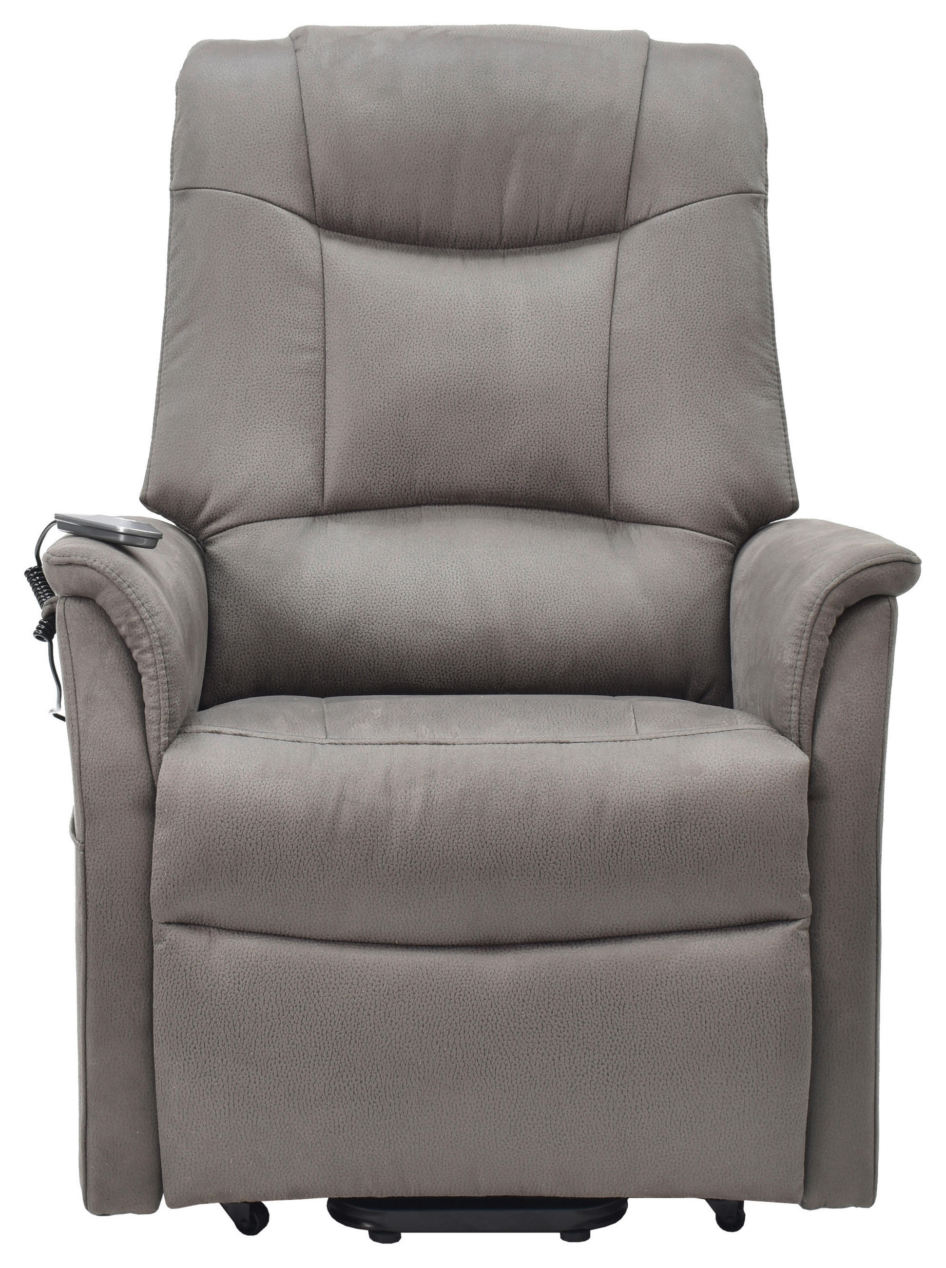 FERNSEHSESSEL  mit Webstoff Dunkelbraun Relaxfunktion, Aufstehhilfe, ausziehbare Fußstütze  - Dunkelbraun, KONVENTIONELL, Textil/Metall (82/111/78/89/175cm) - Cantus