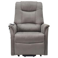 FERNSEHSESSEL  mit Webstoff Dunkelbraun Relaxfunktion, Aufstehhilfe, ausziehbare Fußstütze  - Dunkelbraun, KONVENTIONELL, Textil/Metall (82/111/78/89/175cm) - Cantus