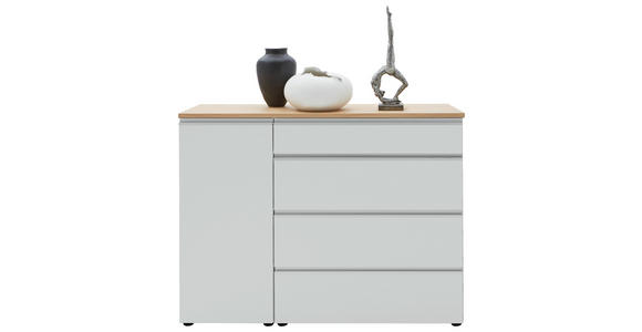 SIDEBOARD 135/102/41 cm  - Eichefarben/Silberfarben, Design, Holz/Holzwerkstoff (135/102/41cm) - Dieter Knoll