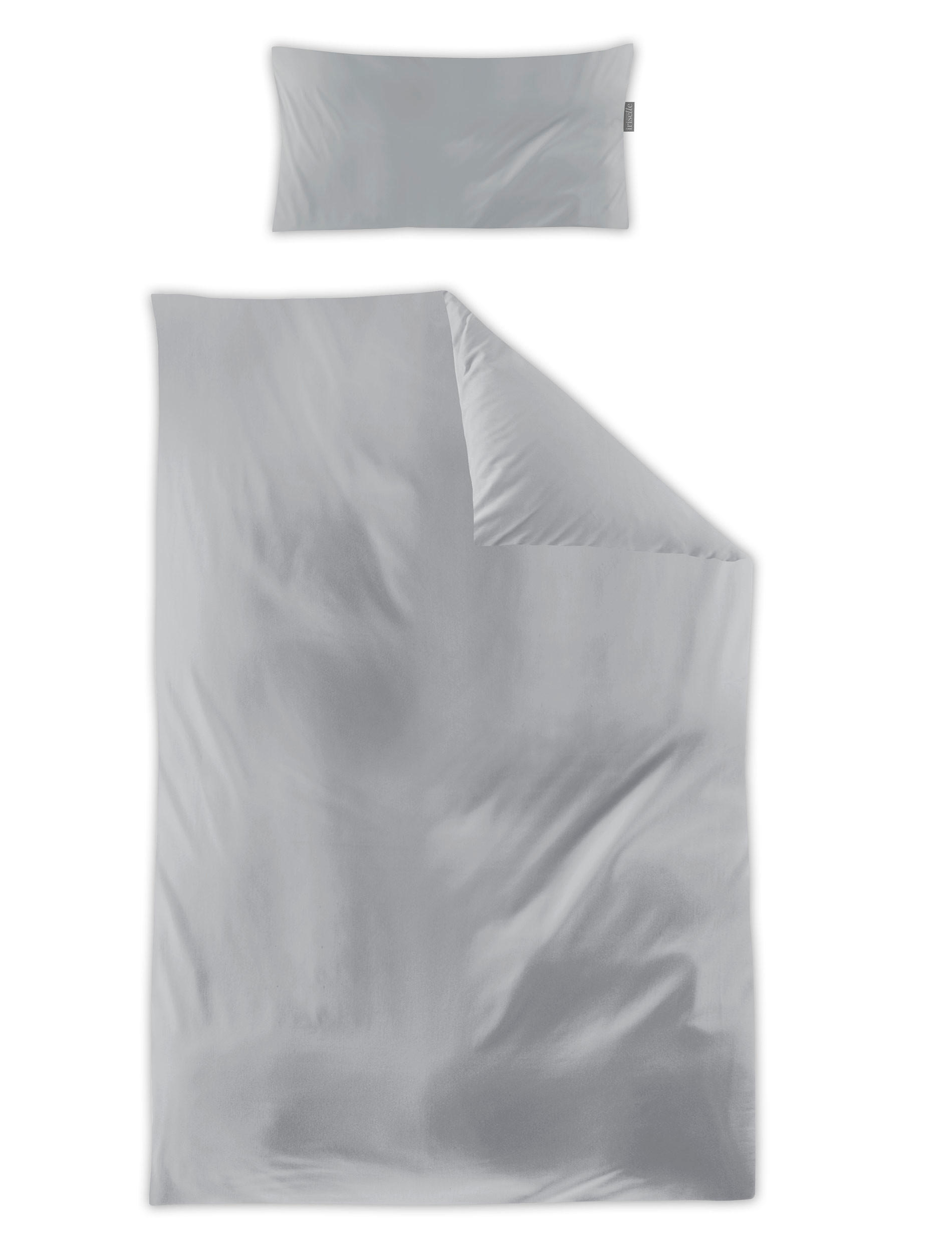 BETTWÄSCHE Makosatin  - Grau, KONVENTIONELL, Textil - Irisette