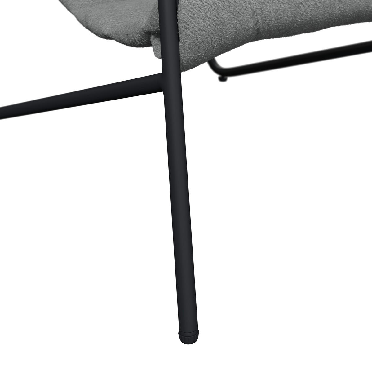 SESSELSET in Webstoff Anthrazit, Grau  - Anthrazit/Grau, Basics, Textil/Metall (61/78,5/87.5cm) - Ambia Garden