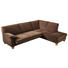 Ecksofa Mikrofaser - Buchefarben/Braun, KONVENTIONELL, Holz/Textil (258/200cm) - Ewald Schillig Brand