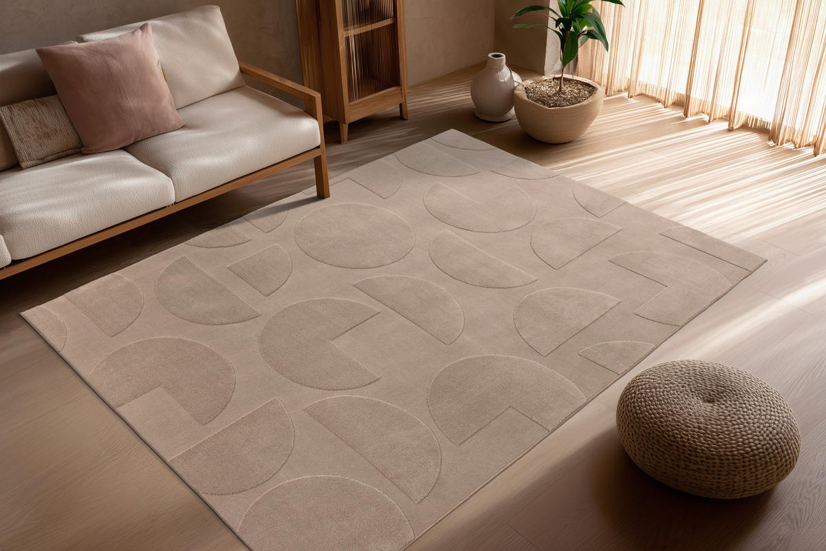 WEBTEPPICH 80/150 cm  - Taupe, Basics, Textil (80/150cm)