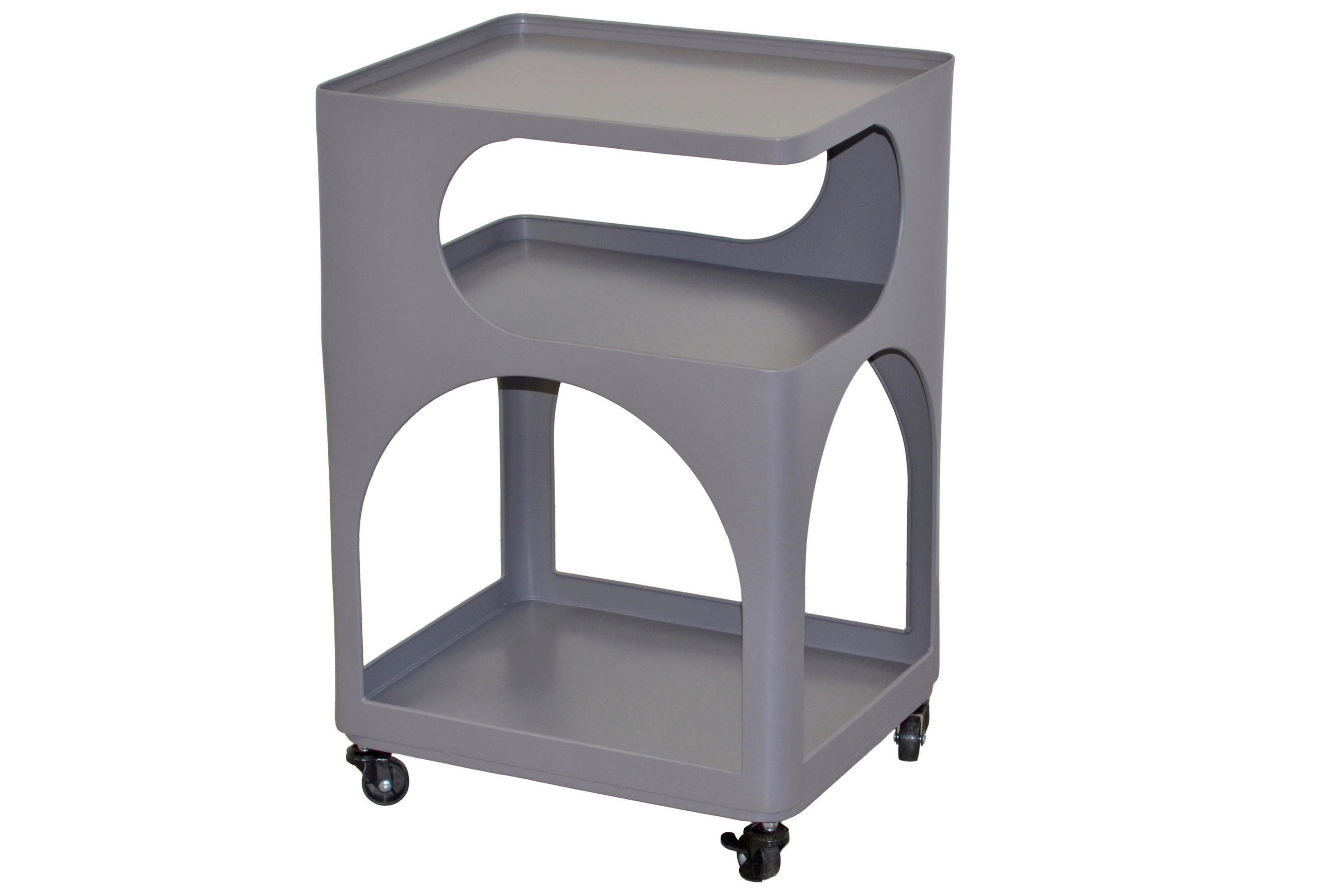 BEISTELLTISCH 40/34/60 cm Grau  - Grau, Design, Kunststoff/Metall (40/34/60cm) - MID.YOU