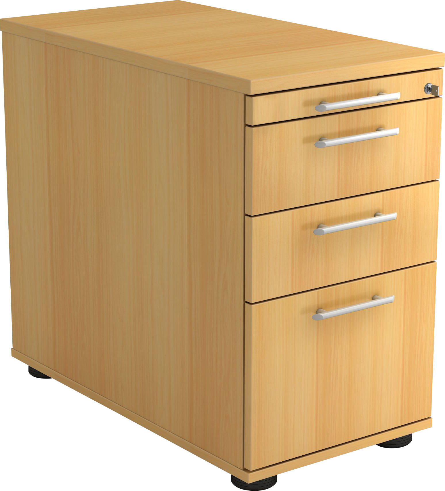 ANSTELLCONTAINER Buchefarben  - Buchefarben/Alufarben, KONVENTIONELL, Kunststoff (42,8/72-76/80cm) - Venda