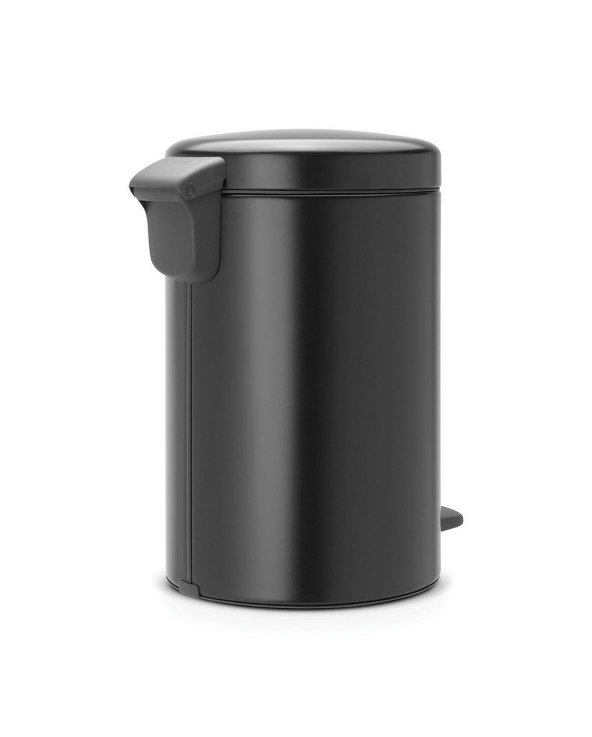 ABFALLEIMER NEW ICON 12 L  - Schwarz, Basics, Kunststoff/Metall (25.1/41.1/33.8cm) - Brabantia