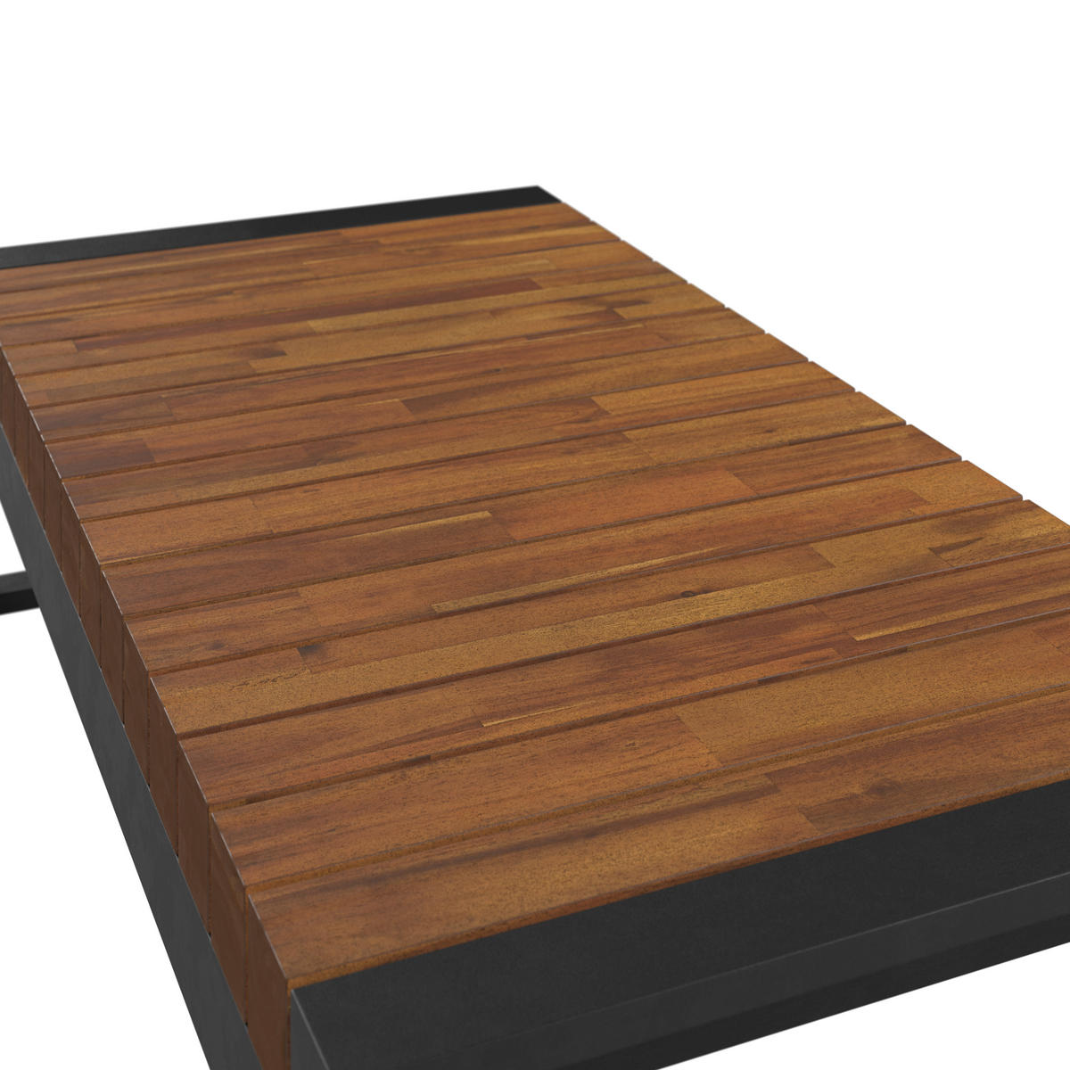 LOUNGETISCH  - Schwarz, MODERN, Holz/Metall (110/33/60cm) - Ambia Garden