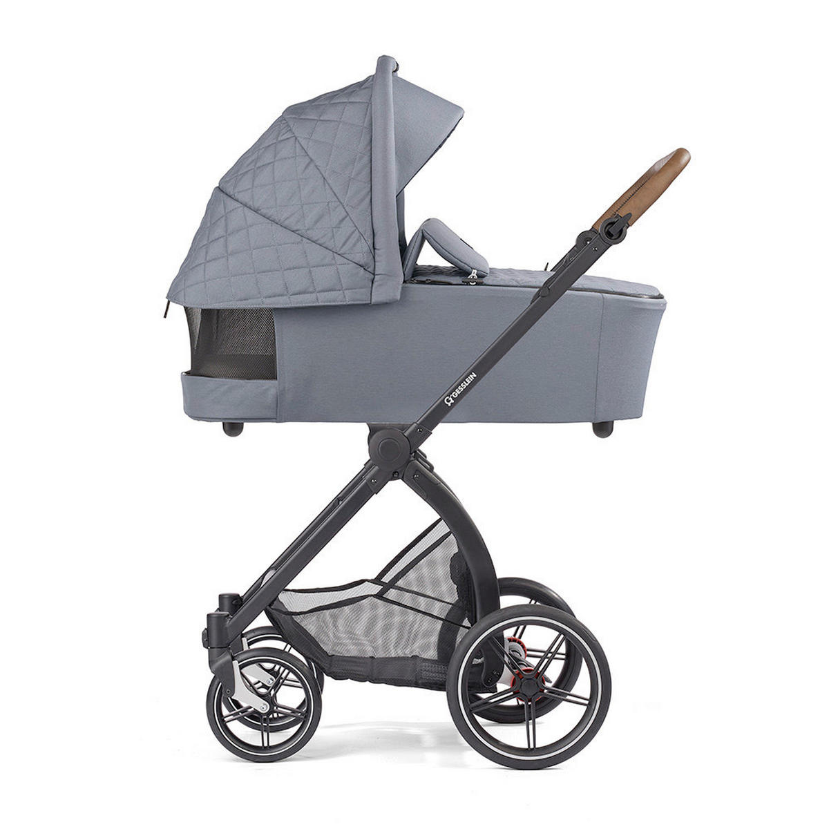 KINDERWAGENSET  FX4 Swing Set  Asphalt Grau  - Schwarz/Grau, Basics, Textil (100/55/130cm) - Gesslein