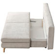 SCHLAFSOFA Cord Beige  - Eichefarben/Beige, Design, Holz/Textil (200/91/92cm) - Novel