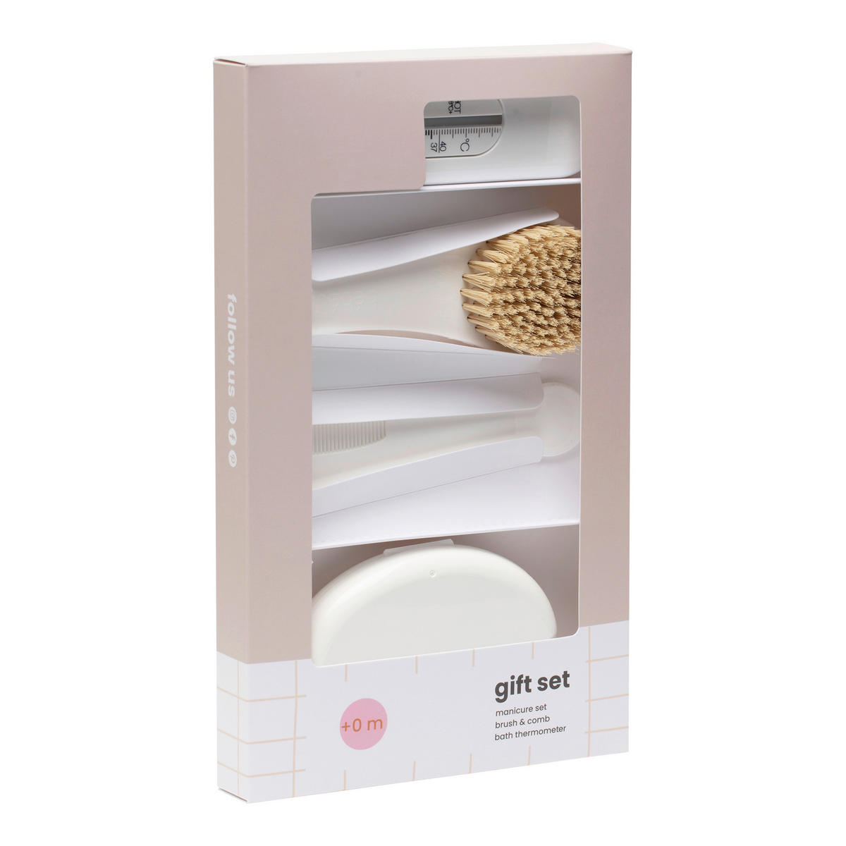 BABYGESCHENKSET - Weiß, Basics, Kunststoff (22.1/22.1/5cm) - Bebe Jou