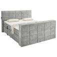 BOXSPRINGBETT 180/200 cm  in Schlammfarben  - Schlammfarben, KONVENTIONELL, Textil (180/200cm) - Carryhome